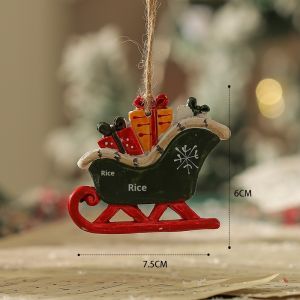 Danle Retro Giáng sinh đồ trang trí người tuyết nhựa với Santa mũ và khăn quàng kỳ nghỉ lễ hội trang trí cây