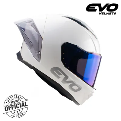 EVO Gt-Sport Plain Mono Visor Full Face Helmet with Free Clear Lens