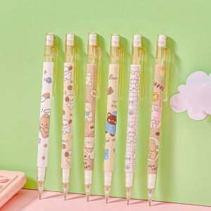 TSEVD Animals Mechanical Pencil Peach 0.5mm Automatic Pencils Movable Pencil Astronaut Press Pen Student