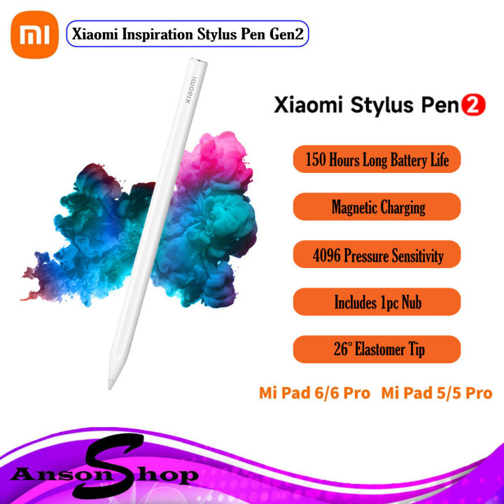 New Xiaomi Inspiration Stylus Pen 2nd Generation Smart Pen for Mi Pad 6/5  Pro Tablet 4096 Level Sense Magnetic Drawing Pencil