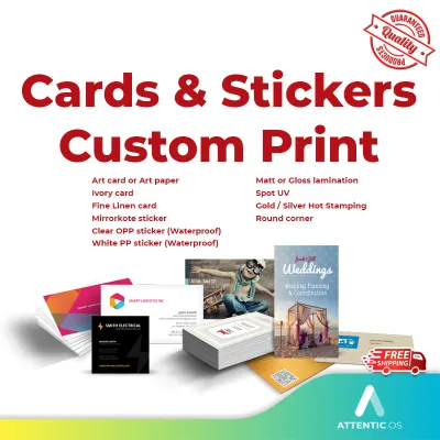 Card Sticker Custom Print Own Design