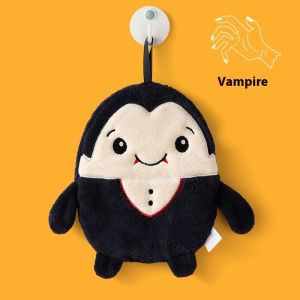 ผ้าเช็ดมือผ้ากำมะหยี่ธีมฮาโลวีนสำหรับเด็ก SW ขนแกะปะการังแห้งเร็วดีไซน์เพื่อการตกแต่งและการใช้งาน