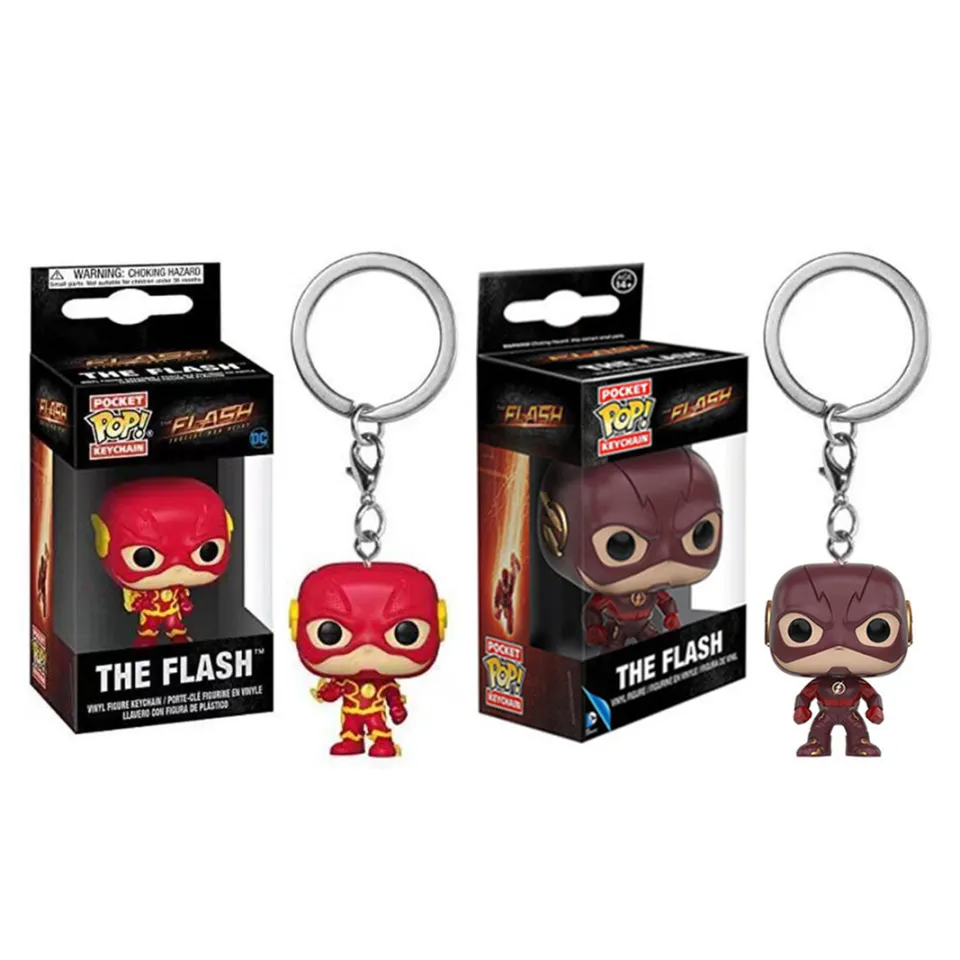 Funko POP Movie The Flash Figure Keychain Pendant PVC Superhero