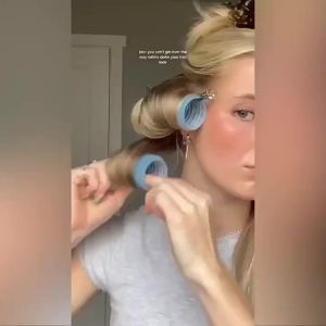 Self Grip Hair Roller Set with Hairpin Salon-Quality Hair Dressing No-Heat Curling Hair Curler