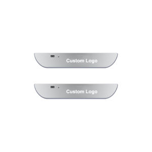 Customized Car Door Sill Pedal Illuminated Ambient Light Logo Wireless Sensor Rechargeable AutoDoor Scuff Plate LED Welcome Lamp