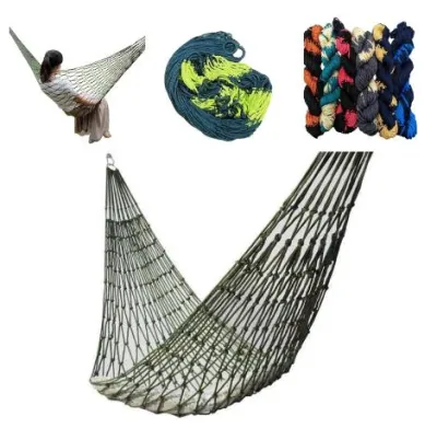 HomiestrendsPortable Outdoor Duyan Cotton Sturdy Hanging Sheet Indoor Camping Hiking Mesh Hammock