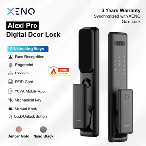 XENO Alexi Pro Digital Door Lock + X Smart Gate Lock Bundle | In-built Doorbell | 3 Years Warranty