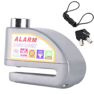 2026 Alarm Disc Brake Lock with Reminder Cable Anti Theft Security Lock for Bicycle Electric Bike Motorcycle Brake Disc Lock 6-Colors