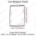 Plastik PP Lebar 17 Tebal 06 17x30 17x35 Kantong Bening Snack Keripik Makanan Basreng. 