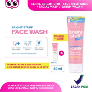 EMINA BRIGHT STUFF FACE WASH 50ML / FACIAL WASH / SABUN WAJAH
