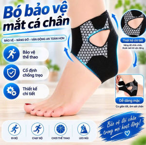 Dây Quấn Mắt Cá Chân Co Giãn – Băng Cổ Chân Thể Thao Điều Chỉnh Cho Chạy Bộ Gym Cầu Lông