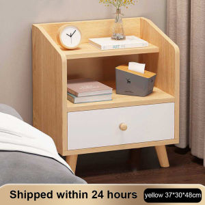 KEKEE Bedside Table Cabinet With Drawer Storage Side Table Bedroom Bedside Drawer Modern Wooden Leg Meja Tepi Katil Almari Sisi 床头柜