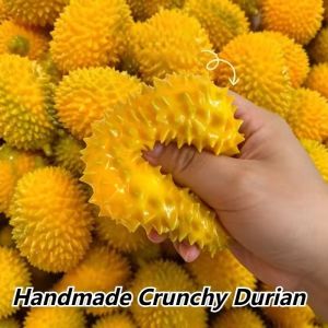 Ugly Tangerine Fruit Crunchy Stress Ball Crispy Squishy Squeeze Toy Round Blocks Filled Fidget ToyASMR Anti Stress Release Hand Relax Gift