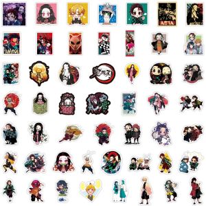 51PCS Anime Demon Slayer Stickers Kanroji Mitsuri Decals For Guitar Car Skateboard Luggage Sticker Kid Toys