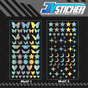 stiker pack | bintang | flower | love | butterfly | cutting sticker