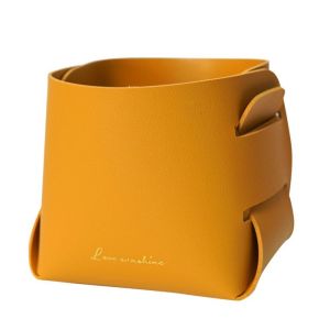 DSFSI Thiết kế gấp gọn Hộp đựng đồ bằng da Chất liệu PU Đế chống trượt Hộp đựng bút Di động Đa chức năng Xe đẩy điều khiển từ xa Dành cho máy tính để bàn