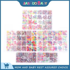 JiaShuo Baby Toy 1 Set Creative Loose Spacer Beads Making Bracelet Necklace 10 24 Grid Girl Jewelry Kit Toy DIY Handmade Beaded Childrens Toys Gift