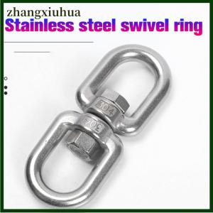 zhangxiuhua 1Pc M4 M5 M6 M8 Rotating Universal Ring 8 Shape Unloading Shackle Wire Rope Lock Chain Connecting Buckle 304 Stainless Steel