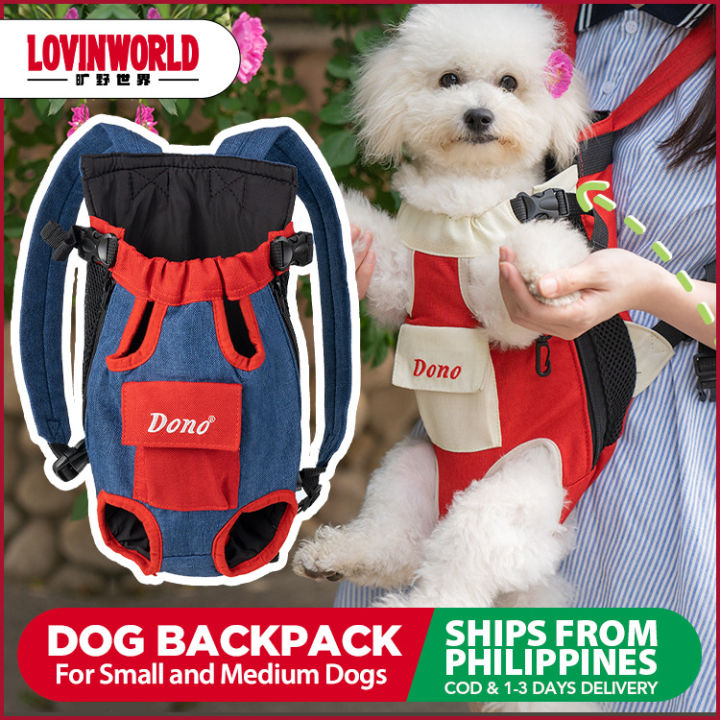 Pet Chest Bag Cat Dog Outdoor Portable Breathable Single Double Shoulder  Crossbody Four Legs Travel Backpack Lazada PH