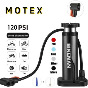 MOTEX Air Pump 120 PSI Portable Tire Inflator Foot Tire Pump For Motorcycle Bike Air Pump