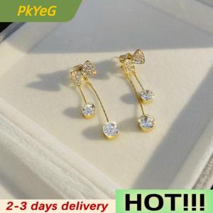 PkYeG S925 needle Temperament Tassel Long Trendy Fashion Design Full of Rhinestone Earrings Party Jewelry Exquisite Gifts