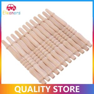 [Eleanor] 12 cái lốc 1:12 Dollhouse thu nhỏ gỗ cầu thang lan can tự làm mô hình phụ kiện