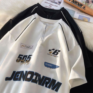 MaleVogue Korean fashion oversized T-shirt for men cotton aesthetic tshirts casual summer original loose shirt