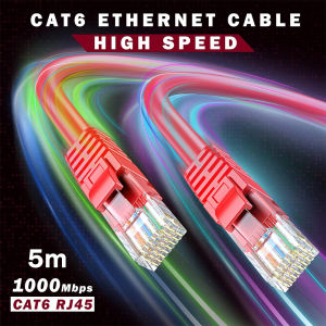 0.3m To 15m Cat6 Lan Cable Patch Cable - Red For Wifi Router Laptop Tv Box Switch Digital Printer Rj45 Network Cable