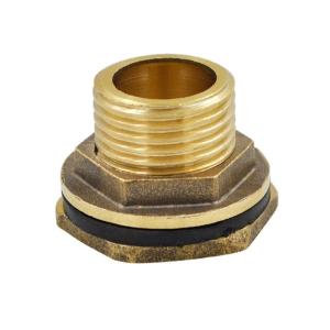 Water Tap Connector Brass Tank Connector Threaded Adapter For Water Container Rain Barrels Easy Mounting Hardware