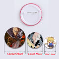 32/44/58mm Anime One Punch Man Lapel Pins Cartoon Cosplay Saitama Genos Jenos Sonic Tatsumaki Fubuki Garou Badges Broochs Accessories Gifts. 