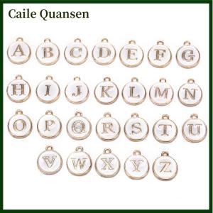 Caile สร้อยข้อมือตัวอักษรเริ่มต้น26ชิ้นเสน่ห์เครื่องประดับงานฝีมือ DIY
