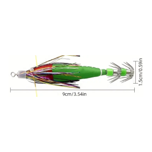 1pcs Fishing Lures Hooks Luminous Squid Jig Hard Lure Luminous Fishing Tackle Artificial Lure