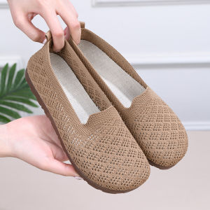 Free Shipping Spring And Autumn WomenS Shoes Canvas Shoes Breathable Sandals Mid-Sole Anti-Slip Shoes Soft-Soled Shoes For Mothers WomenS Mesh Casual Shoes.