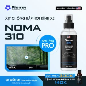 Xịt Chống Hấp Hơi Kính Xe Noma 310 Giữ Tầm Nhìn Trong Suốt An Toàn Không Ăn Mòn Kính Xe