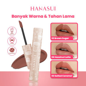 NEW! Hanasui Mattedorable Lip Cream & Boba Edition | Lipstick Lip Cream Liquid Double Moisturizing Pigmented No Transfer Cracking Long-Lasting Lipstik
