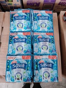 SoSoft Detergent Cair Kemasan Sachet 55 ml Isi 14 pcs + Bonus Canister BOX