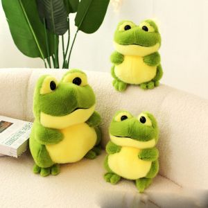 VERIDIAI PP Cotton Green Frog Plush Toy Cartoon Anime Collection Animal Fluffy Frog Figure Doll Childrens Toys 20/30cm Cartoon Frog Stuffed Toy Children Gift
