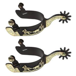 Mild Steel Horse Boot Spur Decoration Western Cowboy Horse Spur Competition Equipments for Men and Women Enduring