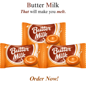 Roshen Butter Milk 183 Candies Creamy Buttermilk And Caramel 1kg