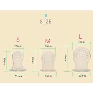 Pulchra จุกใส่ผลไม้ สำหรับเด็ก จุกหลอก จุกซิลิโคน ยางกัด ดูดผัก ผลไม้ ด้ามจับมีเสียง จุกนมเด็ก