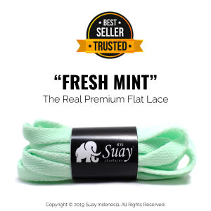 SUAY Tali Sepatu Warna Warni Gepeng Pipih Casual Sneaker Sport - Panjang 110cm 8mm - Flat Laces
