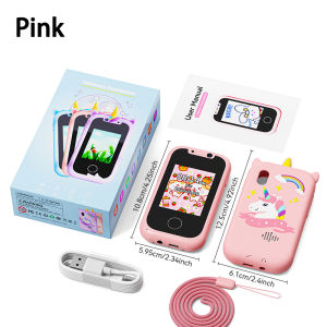 SG Kids First Phone Cartoon Unicorn Camera Smart Toy IPS Touch Screen 24MP HD Photo Recording Children Gift