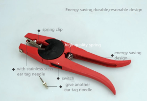 Flip-type Eartag Applicator for Pigs and Goats
