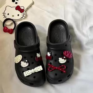 [Free Shipping] Cute KT Cloud Clog Sandals For Women Outdoor Slip-On Beach Shoes Home Slippers WomenS Closed-Toe Slippers