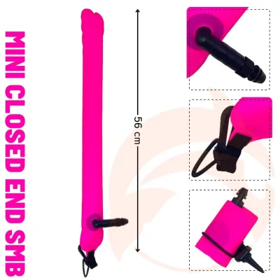 Scuba Diving Mini SMB (Surface Marker Buoy) แบบ Closed End หรือแบบปากเป่าเท่านั้น ทุ่นดำน้ำ ใช้สำหรับบอกตำแหน่งนักดำน้ำ