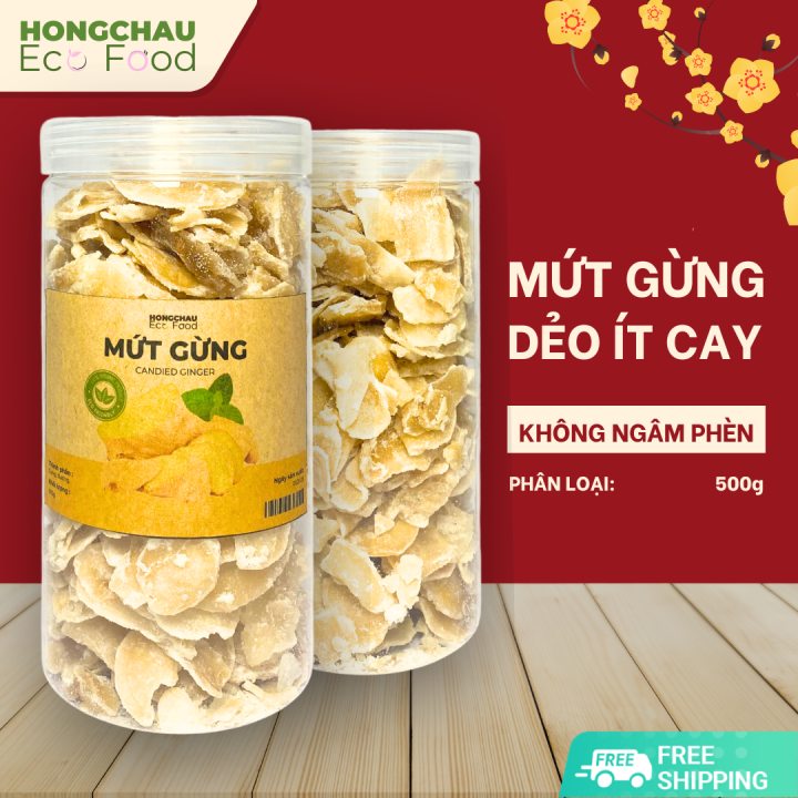 1KG MỨT GỪNG ÍT CAY | 100% PHƠI NẮNG THỦ CÔNG - KHÔNG PHẨM MÀU, HÓA ...