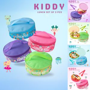 CPM Paket Usaha Rainbow Kiddy Set Of 4 Pcs (UnguHijauBiruPink) / Tas bekal makan