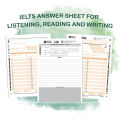 IELTS Answer sheet กระดาษคำตอบสำหรับฝึกทำข้อสอบ IELTS. 
