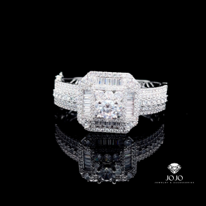 V618 Vòng tay nữ đính đá baguette cao cấp sáng lấp lánh-thiết kế sang trọng JOJO