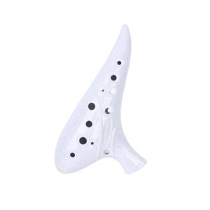 DEQIX Alto C Tone 12 Hole Ocarina Professional Quality Small Size Ocarina Instrument Smooth Soft Sound ABS Resin Ocarina Music Lover